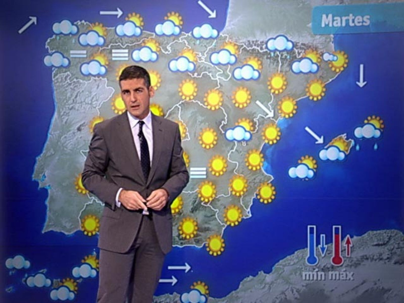 El Tiempo - Muy nuboso en el tercio norte de la Península y en Baleares y despejado en el resto - 01/11/10 - El tiempo | Ver