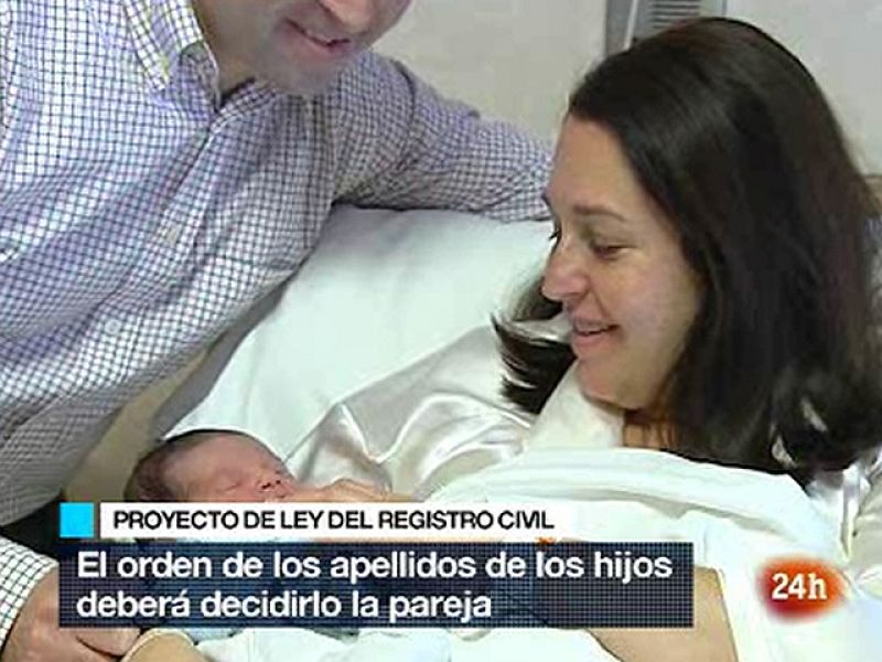 Los apellidos se colocarán por órden alfabético si no hay acuerdo entre los padres | Ver
