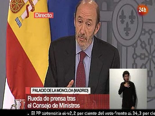  - Rubalcaba cree que la huelga general marca la ventaja del PP en intención de voto