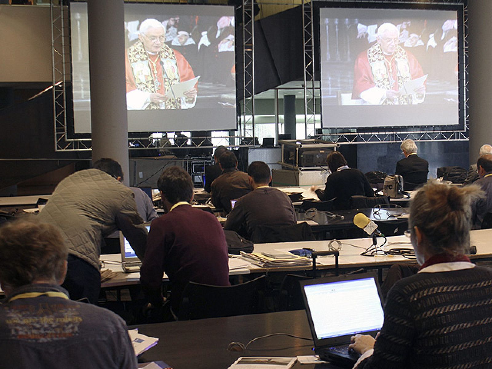 Más de 2000 periodistas han seguido la visita del Papa en Barcelona