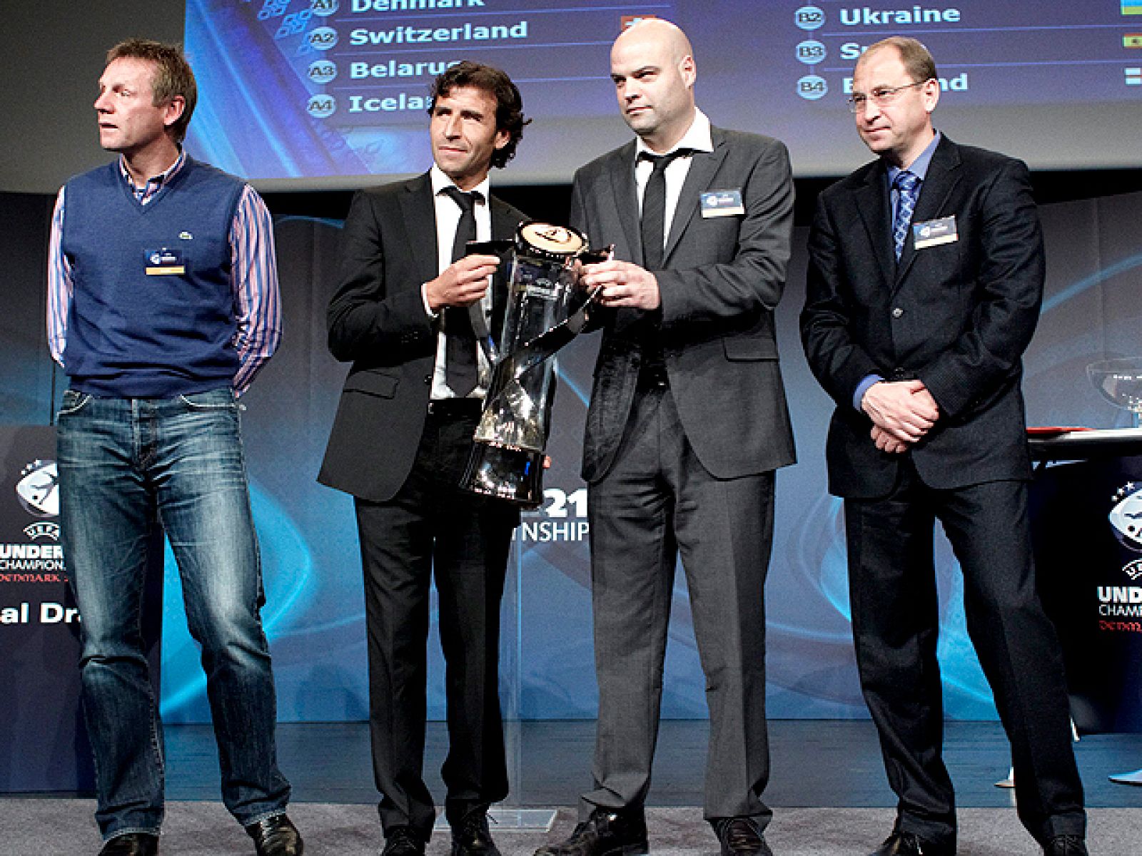 Ucrania, República Checa e Inglaterra serán los rivales de la selección española sub-21 en la fase final del Europeo de la categoría.