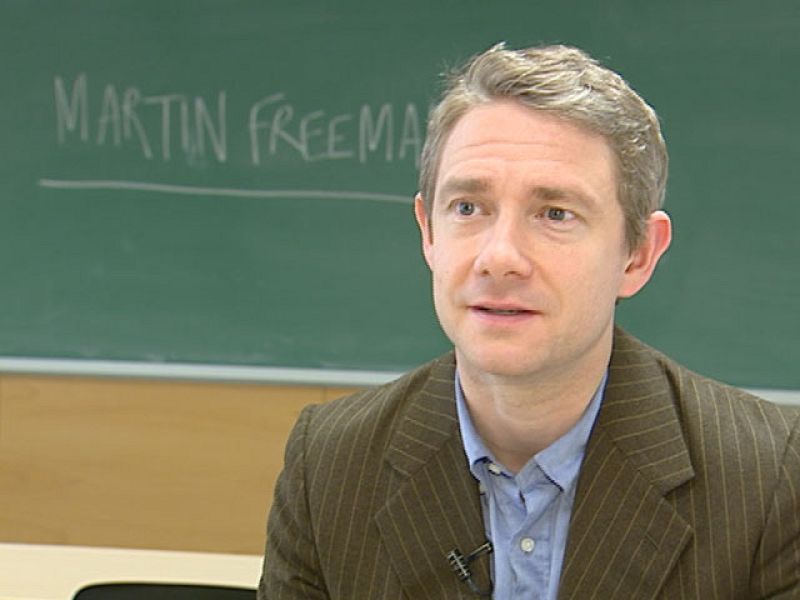 Martin Freeman, protagonista de "El hobbit", rueda en Barcelona | Ver