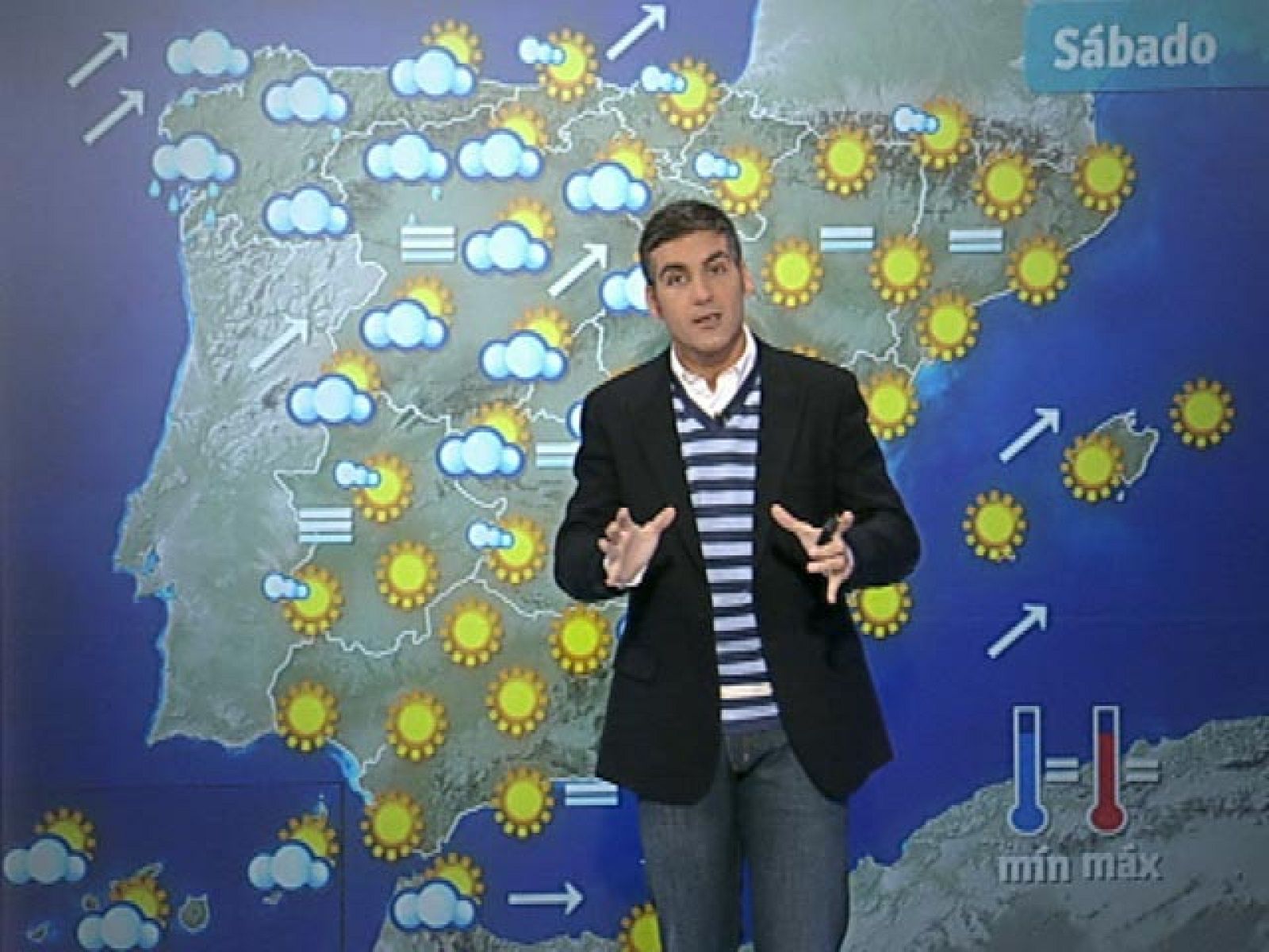 El Tiempo - Nubes en el cuadrante noroeste de la Península y despejado en el resto de España - 12/11/10 - El tiempo | Ver