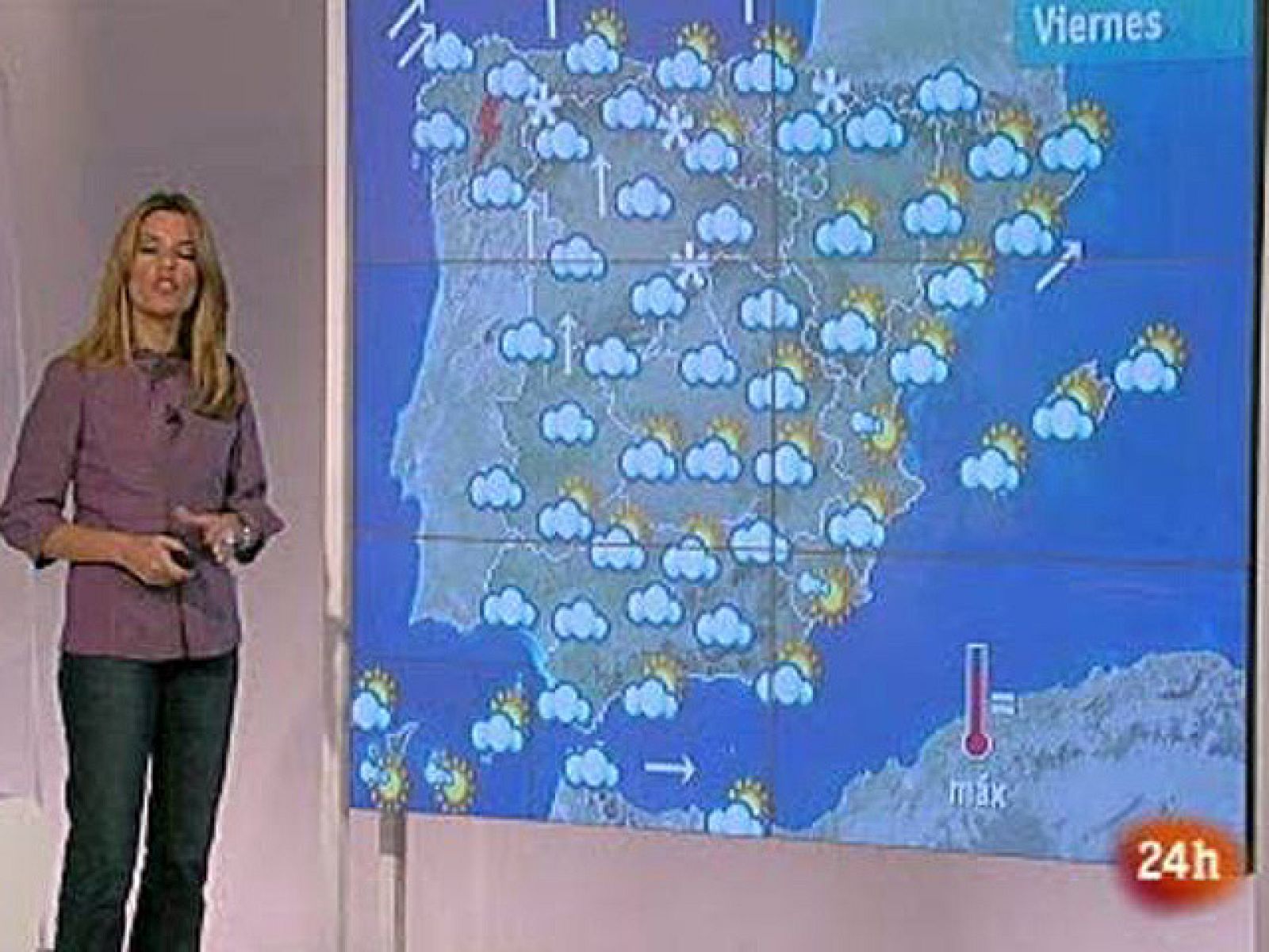 El Tiempo - Nubes en todo el país y lluvias en el norte - 19/11/10 - El tiempo | Ver