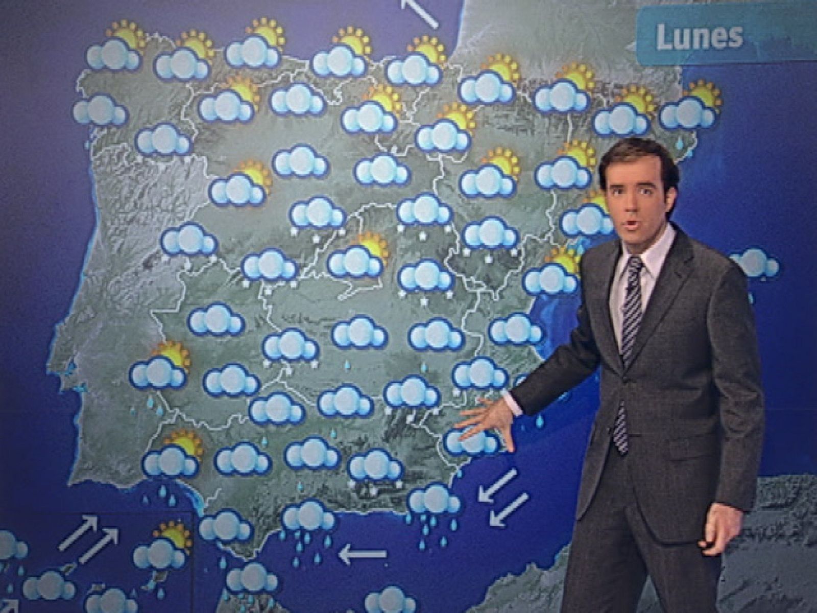 La situación de nieve y lluvia tenderá a suavizarse el miércoles
