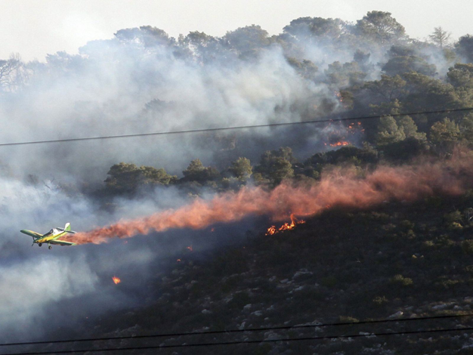 Israel pide ayuda internacional para sofocar el incendio del Parque Nacional de Monte Carmelo