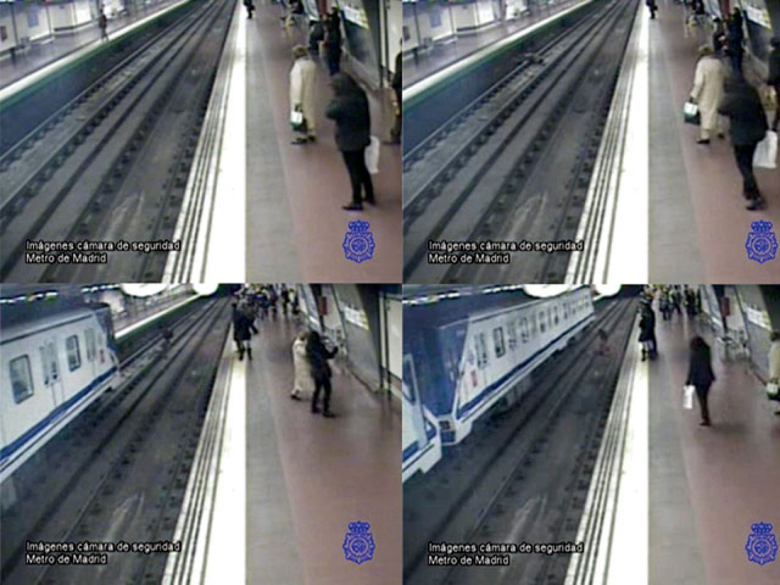 El policía que rescató a un hombre en la vía del metro: "Tiré de él segundos altos de que pasara el vagón"