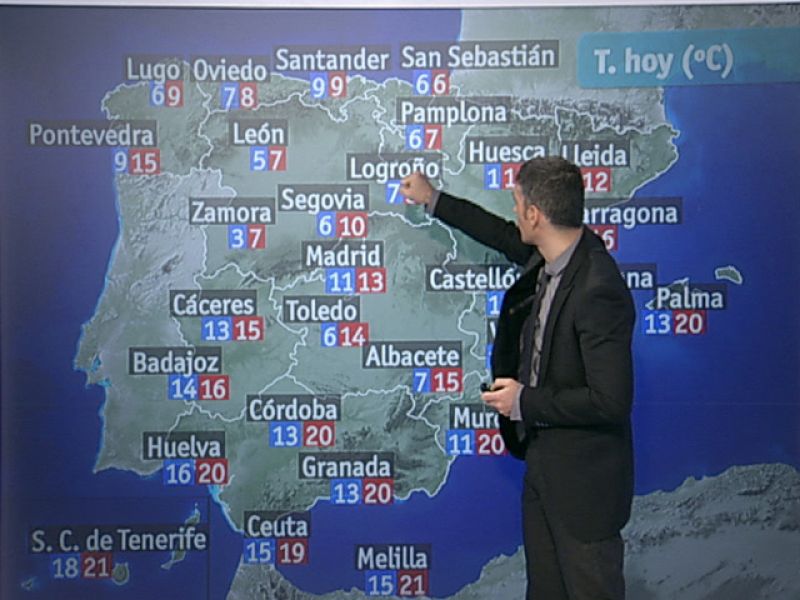 Mañana, cielo poco nuboso con posibilidad de lluvias en Canarias y Estrecho