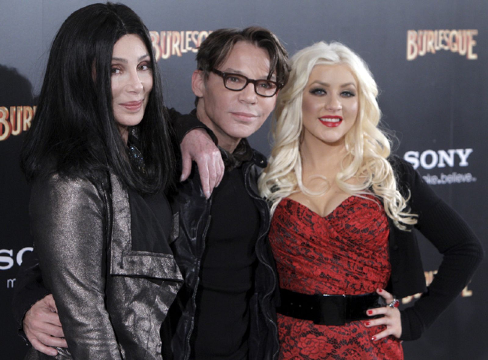 Las protagonistas de "Burlesque", en Madrid