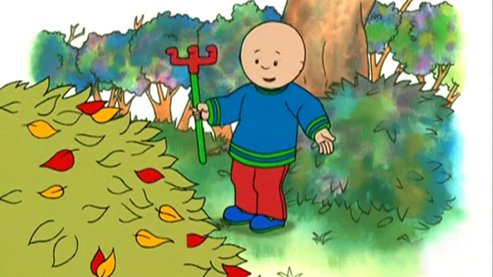 Caillou barre las hojas - Caillou | Ver