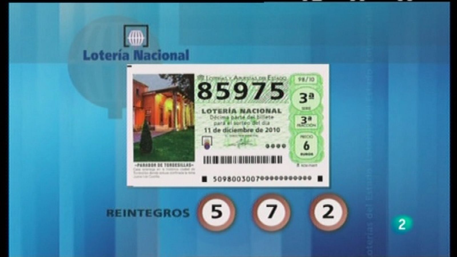Lotería diaria - 11/12/10 - Loterías | Ver
