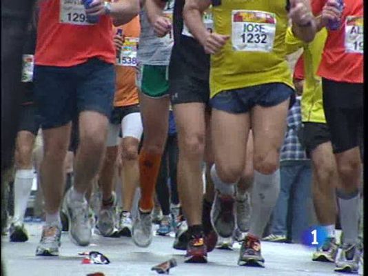 Telediario 1 - Fervor popular hacia el atletismo