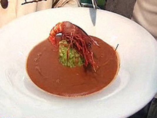 RTVE Cocina - Carabineros con arroz verde