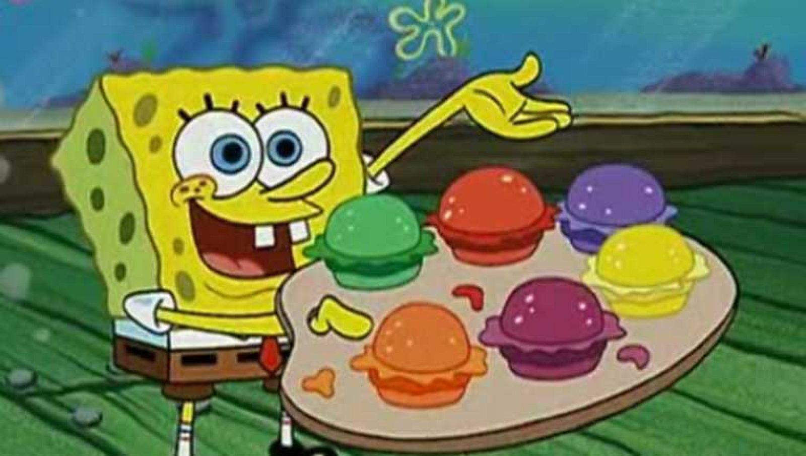 La promoción de las cangreburguer - Bob Esponja | Ver