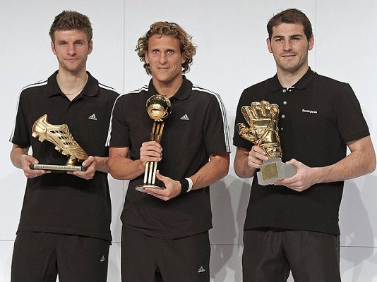  - Casillas, Forlán y Müller, de oro