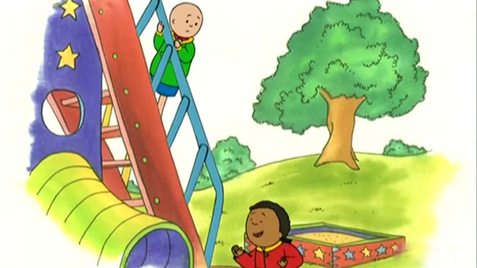 El gran tobogán de caillou - Caillou | Ver