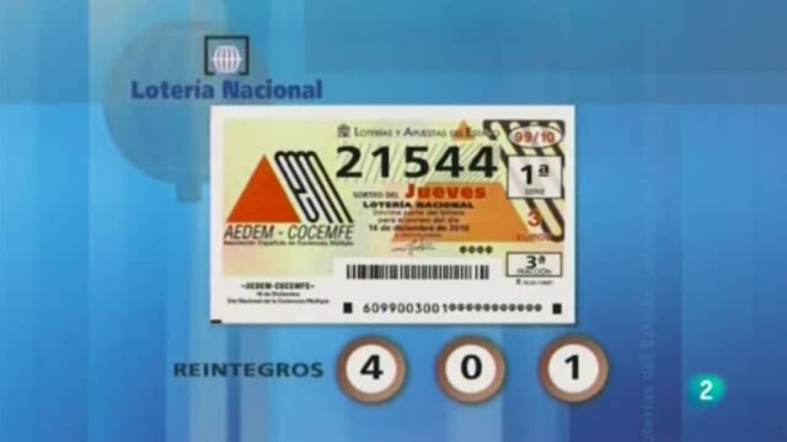Loteria diaria - 16/12/10 - Loterías | Ver