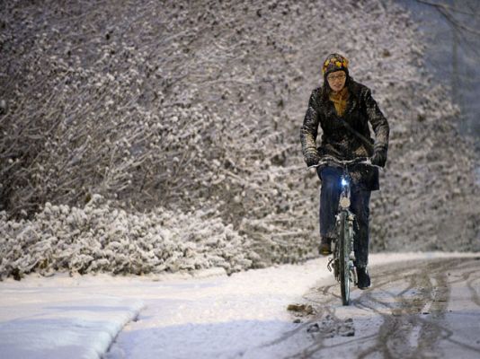 Telediario 1 - Frío y nieve en Europa