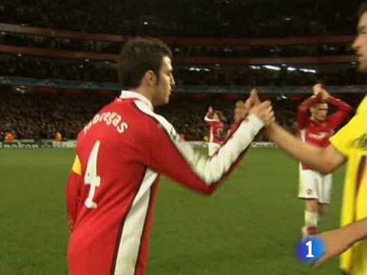 Telediario 1 - Cesc, el morbo del Barça - Arsenal