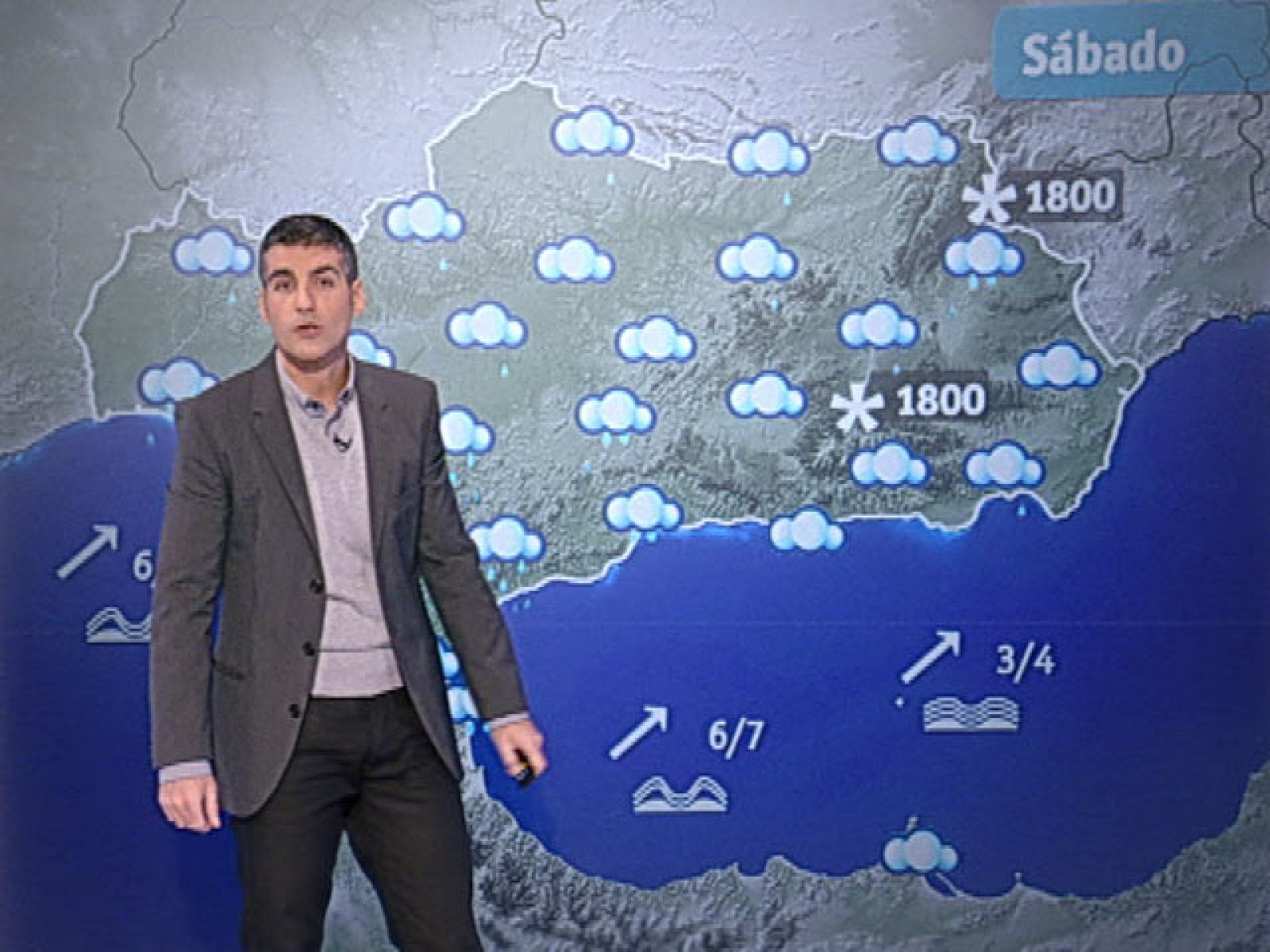 El Tiempo - Lluvias localmente fuertes en Andalucía -  17/12/10 - El tiempo | Ver