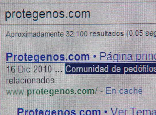 Telediario 1 - Páginas de pedofila en internet