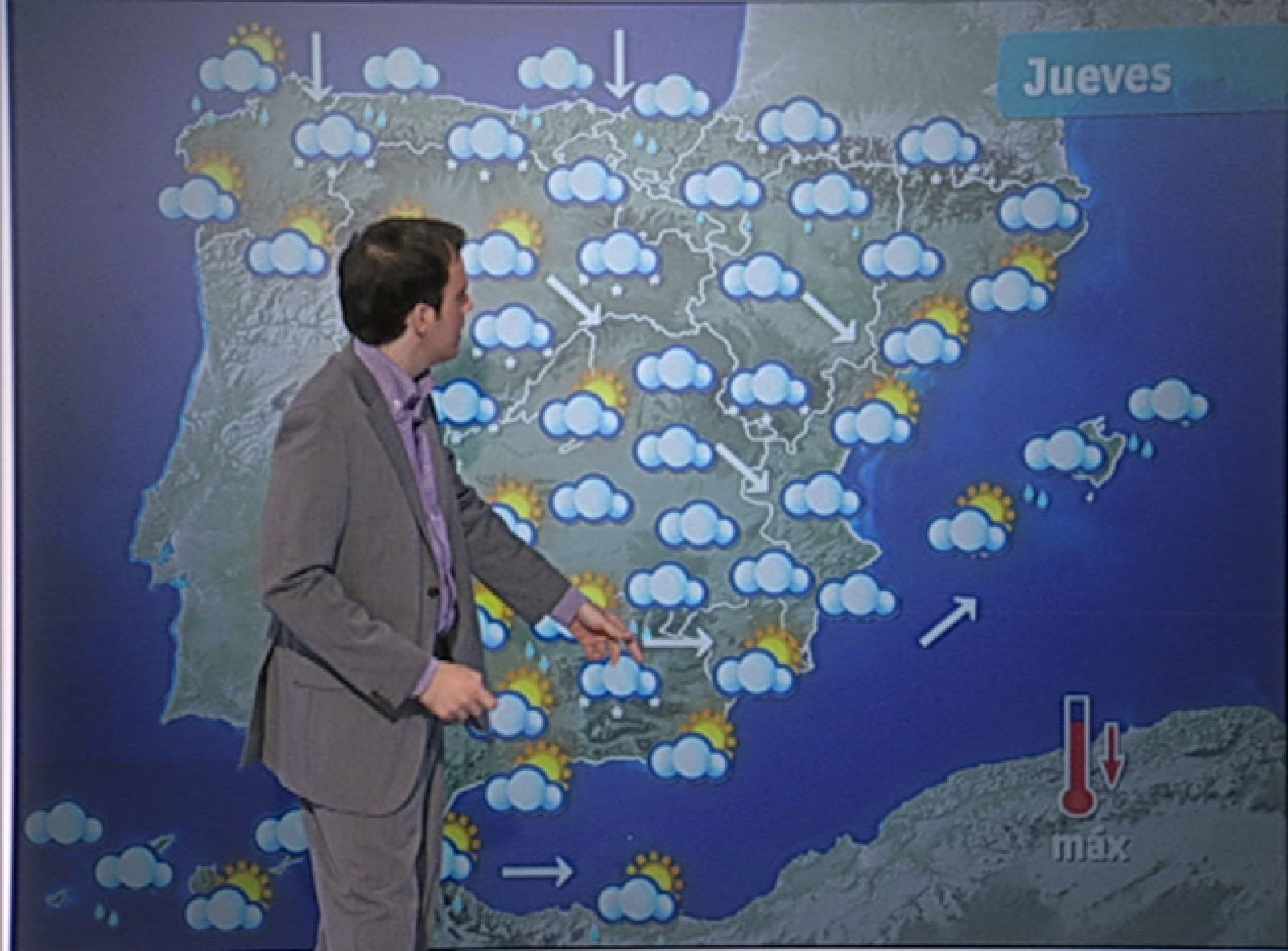 Nieve en el norte peninsular y rachas de viento muy fuerte en el Valle Ebro y Mallorca