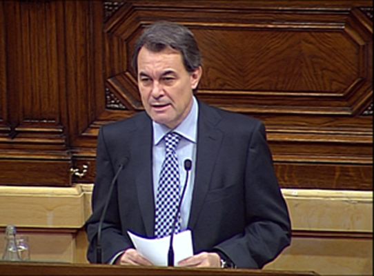 Telediario 1 - Artur Mas ha sido elegido president