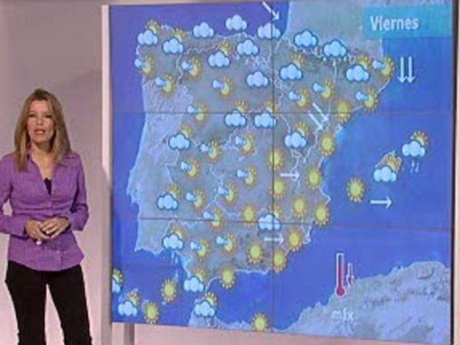 El Tiempo - Baja la cota de nieve en el norte - 24/12/10 - El tiempo | Ver