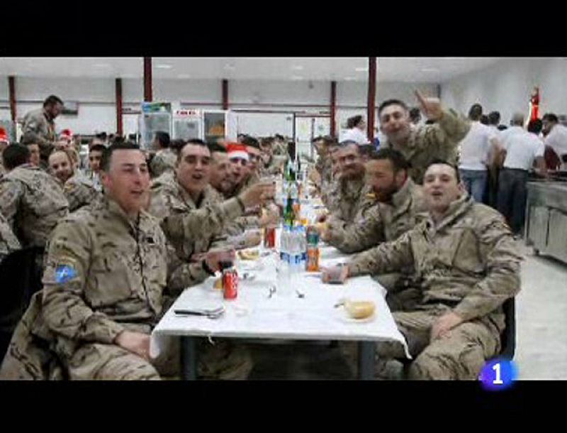 Las tropas españolas en el extranjero celebran la Navidad