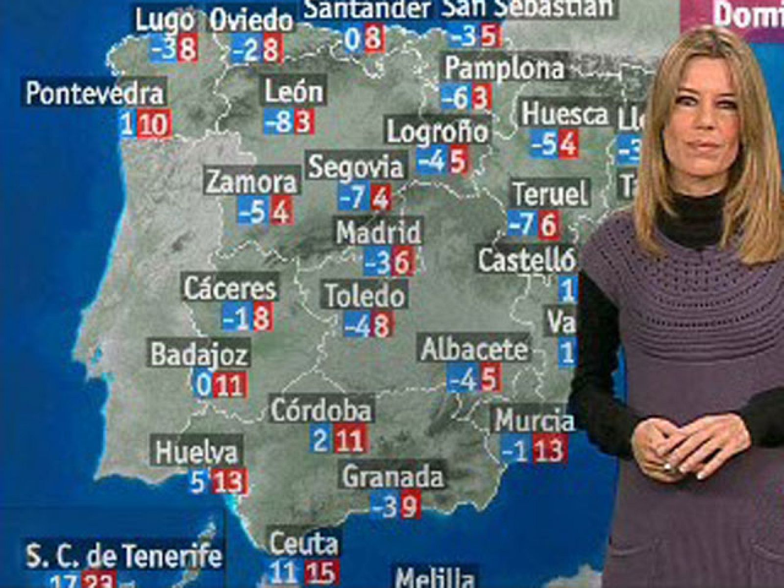 Un total de 41 provincias están este domingo en alerta por frío