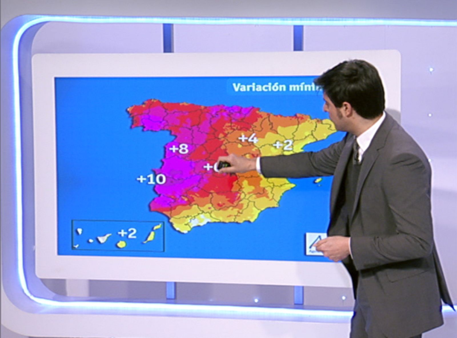 Ascenso de las temperaturas mínimas en el occidente peninsular y País Vasco