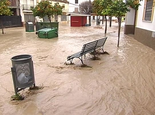 Telediario 1 - Afectados por las inundaciones