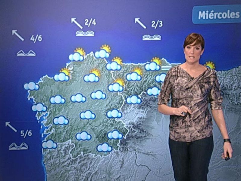 El Tiempo - Lluvia en la mitad occidental de la península y poco nuboso en el resto - 28/12/10 - El tiempo | Ver