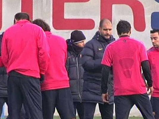 Telediario 1 - El Barça trabaja a pleno rendimiento