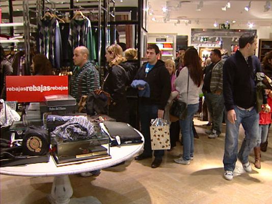 Telediario 1 - Primeros días de rebajas