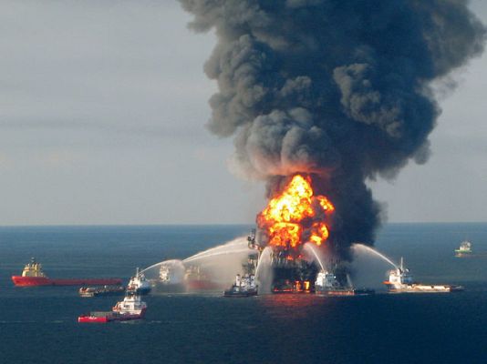 Telediario 1 - Causas del vertido de BP