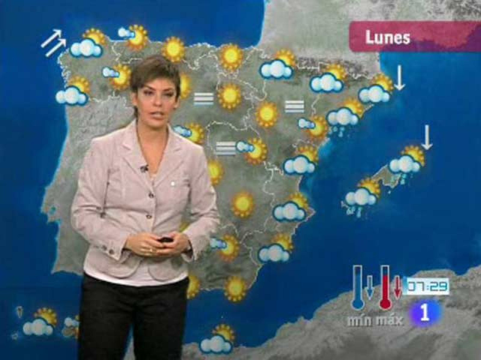 El Tiempo - Intervalos nubosos y lluvias débiles en la mayor parte de la Península - 09/01/11 - El tiempo | Ver