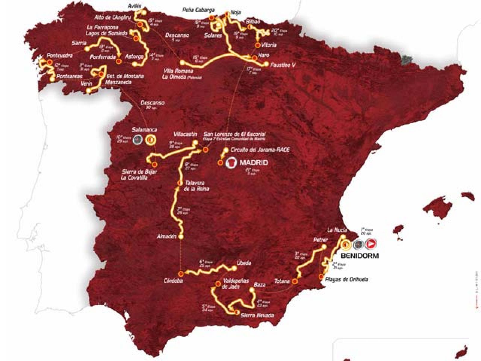 Montaña y novedades en la Vuelta 2011 | Ver