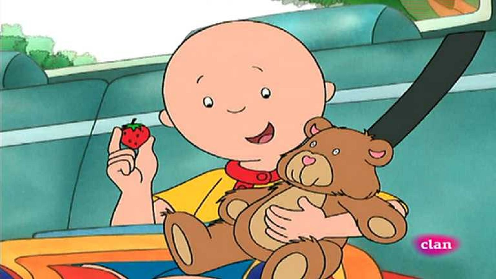 La mancha de fresas - Caillou | Ver