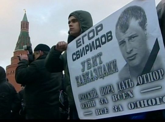 Telediario 1 - Crece la xenofobia en Rusia