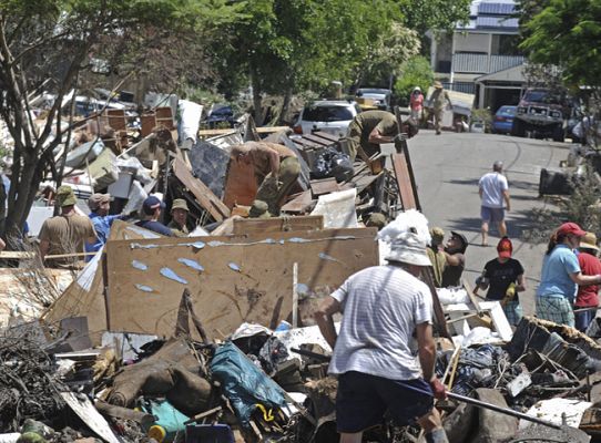 Telediario 1 - Las peores lluvias en 200 años