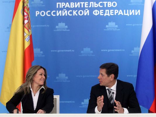 Telediario 1 - Intercambio comercial España-Rusia