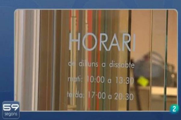 59 segons - Els horaris comercials