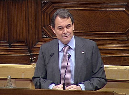 Telediario 1 - El déficit de Cataluña