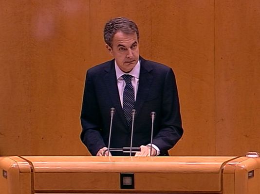  - Zapatero habla en el Senado