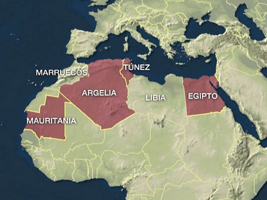 Telediario 1 - Túnez y el Magreb