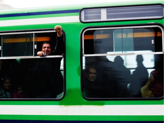 Telediario 1 - Saqueo de propiedades de Ben Alí