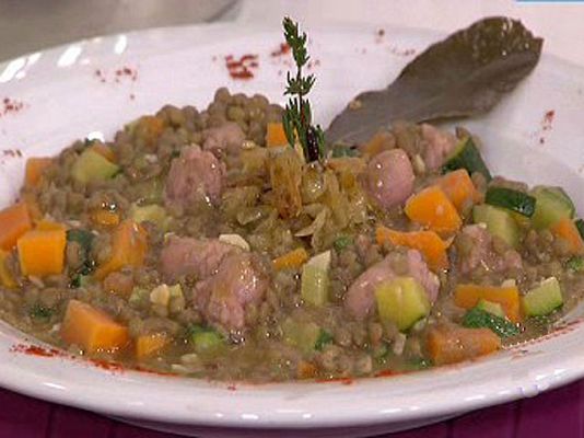 RTVE Cocina - Guiso de lentejas con salchichas