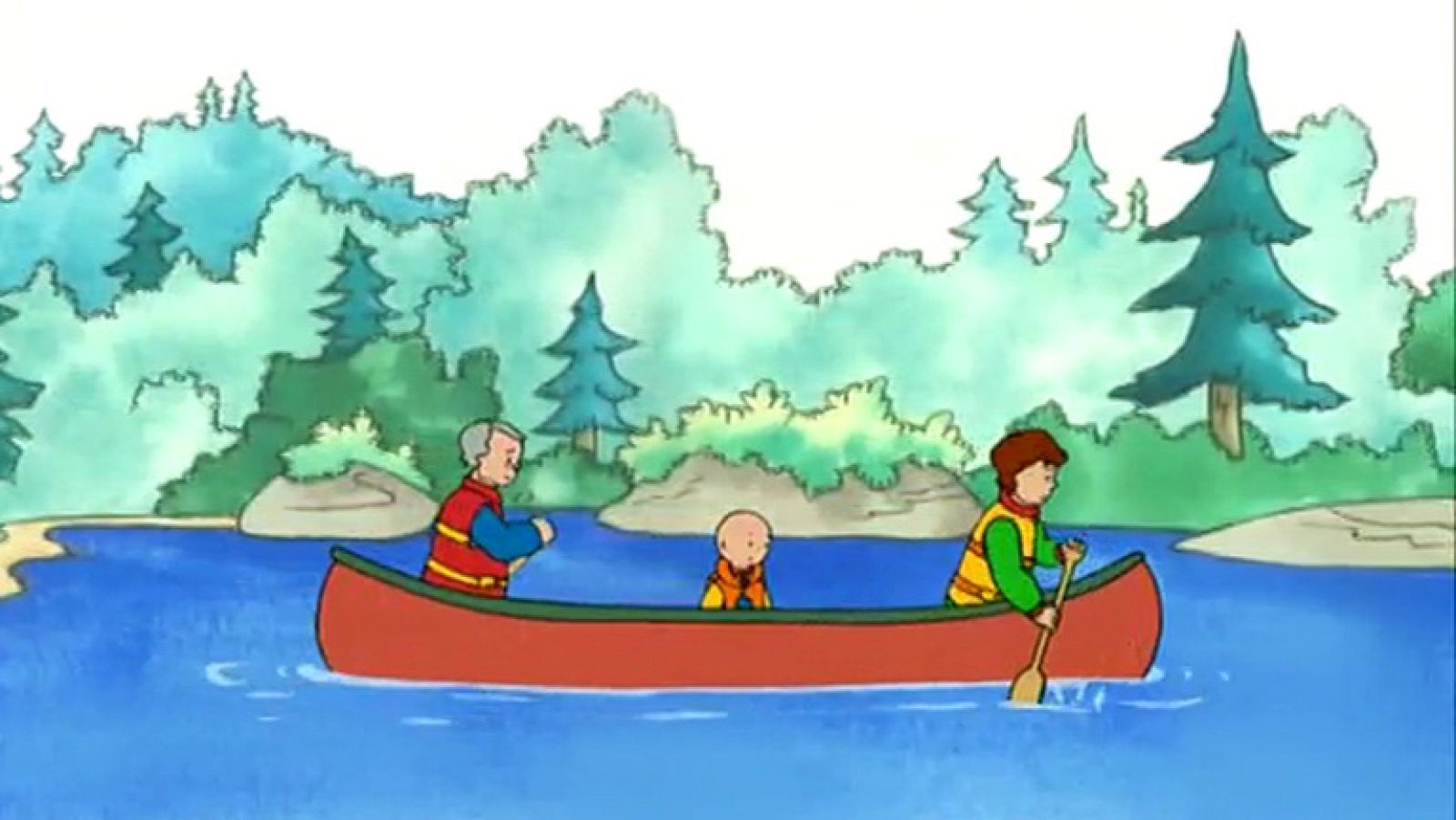 El viaje en canoa de caillou - Caillou | Ver