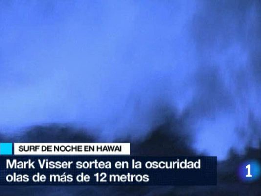 Telediario 1 - Los surfistas nocturnos de Hawai